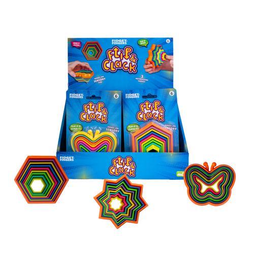 Flip & Clack Sensory Fidget Toy - Pack of 24