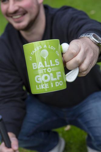 Golf Mug 18oz - It Takes a Lot of Balls to Golf Like I Do - Pack of 2