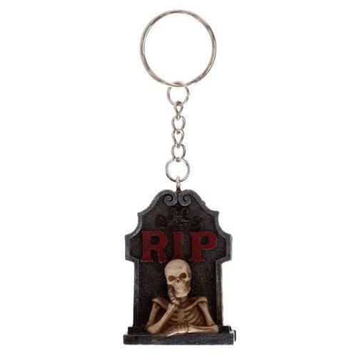 RIP Skeleton Tombstone Keyring - Pack of 6