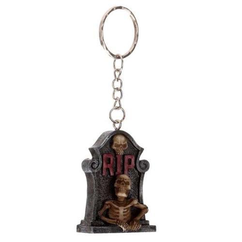 RIP Skeleton Tombstone Keyring - Pack of 6