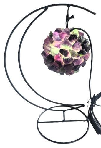 Crystal LED Moon Lamp - Fluorite