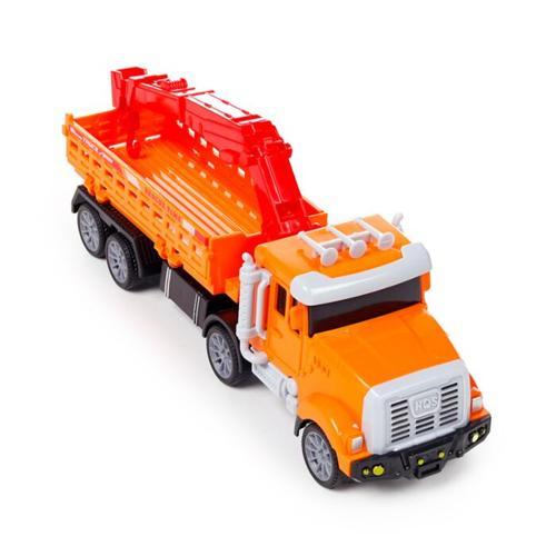 Construction Rescue Truck with Crane Friction Toy