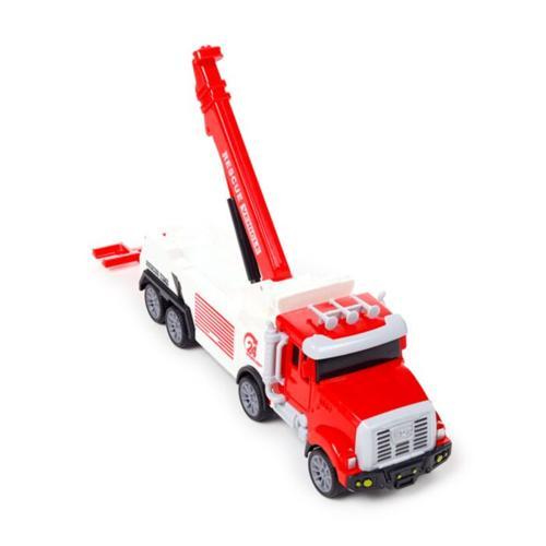 Construction Rescue Truck with Crane Friction Toy