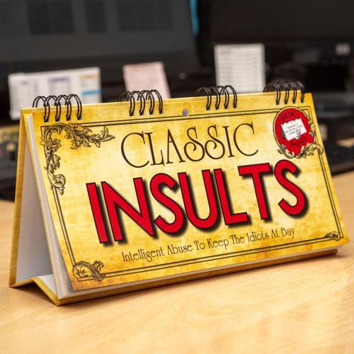 Classic Insults Desktop Flip Book - Pack of 2