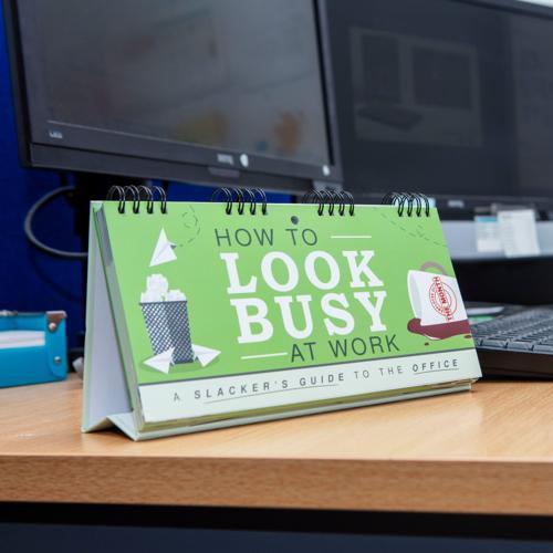 How To Look Busy at Work Funny Gift Book - Pack of 2