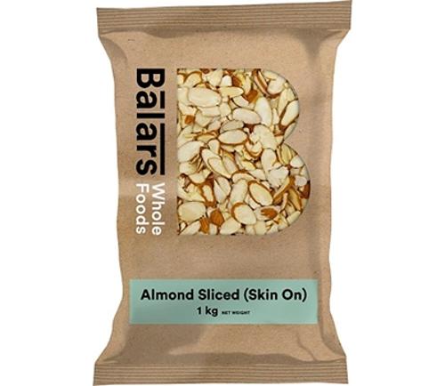 ALMONDS NATURAL SLICED 1KG - Balars