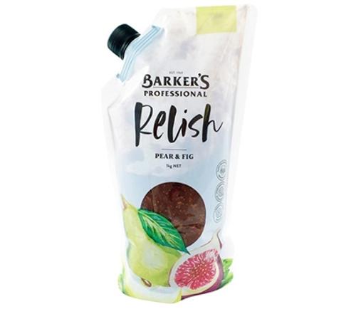 RELISH PEAR & FIG 1KG - Barkers