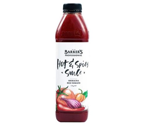 SAUCE SRIRACHA RED TOMATO HOT & SPICY 1.13KG - Barkers