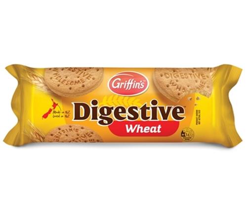 BISCUITS DIGESTIVE PLAIN WHEATEN 250GM - Griffins