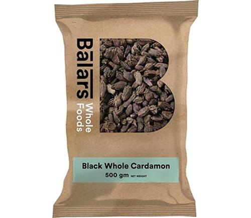 CARDAMOM BLACK WHOLE 500GM - Balars