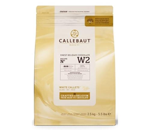 CHOCOLATE CALLETS WHITE 2.5KG - Callebaut