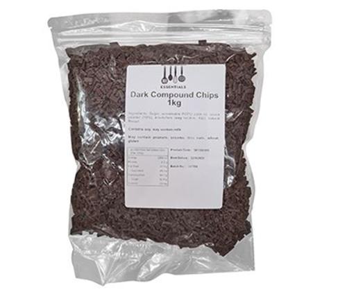 CHOCOLATE CHIPS DARK COMPOUND 1KG - Essentials