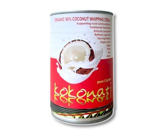 COCONUT CREAM WHIPPING 90% ORGANIC 400ML - Kokonati