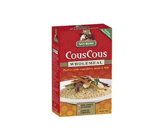 COUS COUS WHOLEMEAL 500GM - San Remo