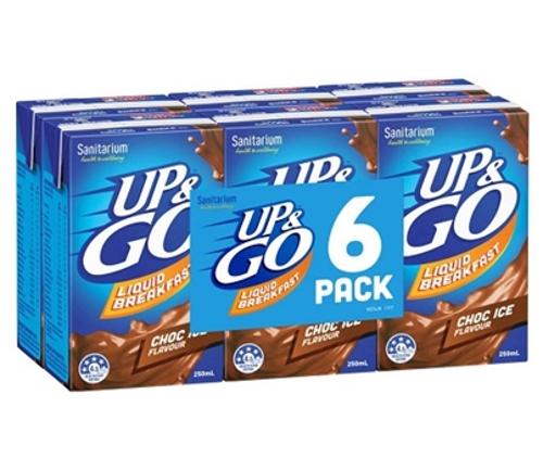 DRINK UP&GO BREAKFAST CHOCO ICE 250ML 6s - Up&go