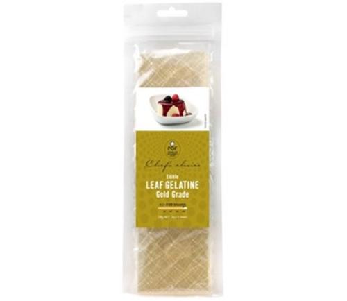 GELATINE SHEETS GOLD 26GM 12s