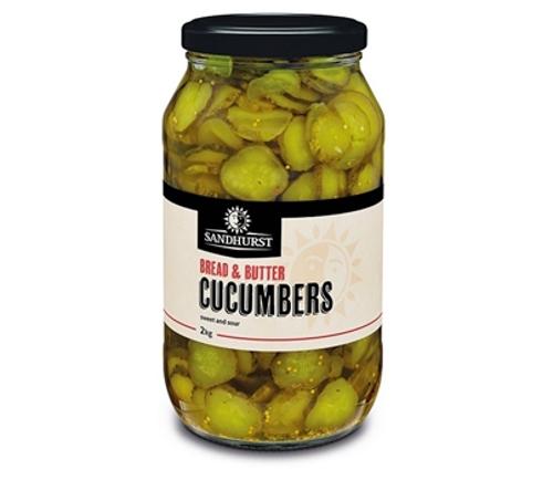 GHERKINS BREAD&BUTTER SWEET&SOUR SLICED 2KG - Sandhurst