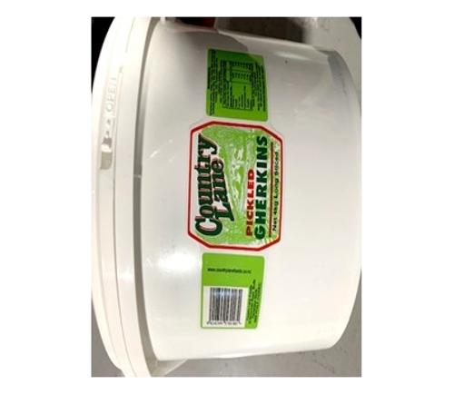GHERKINS LONG SLICED 4KG - Country Lane
