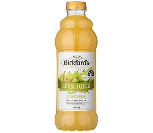 JUICE CLOUDY PEAR PREMIUM 100% 1L - Bickford's