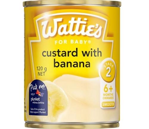 BABY FOOD BANANA & CUSTARD 120GM - Watties