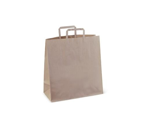 BAGS PAPER WITH HANDLE BROWN #75 250s - Detpak