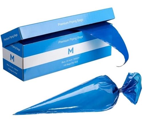 BAGS PIPING 22INCH 80MU BLUE 100s/ROLL - Matthews