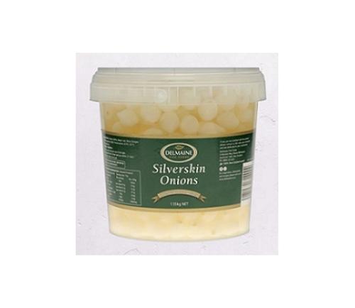 ONIONS SILVERSKIN COCKTAIL 1.55KG - Delmaine