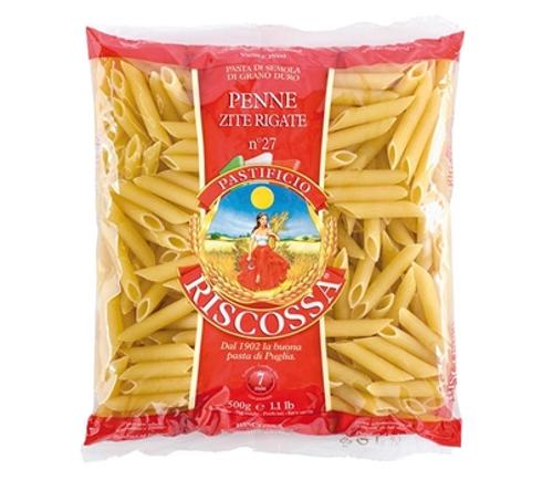 PASTA PENNE RIGATE 500GM - Riscossa