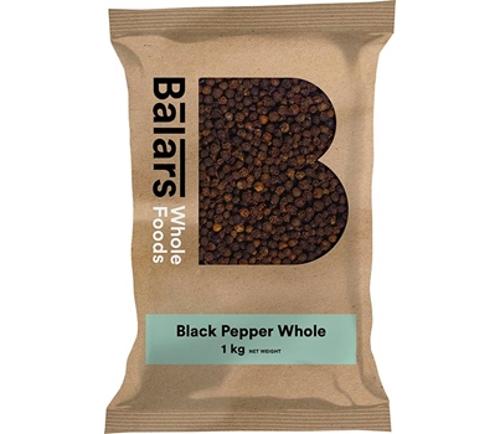 PEPPER BLACK WHOLE PEPPERCORNS 1KG - Balars