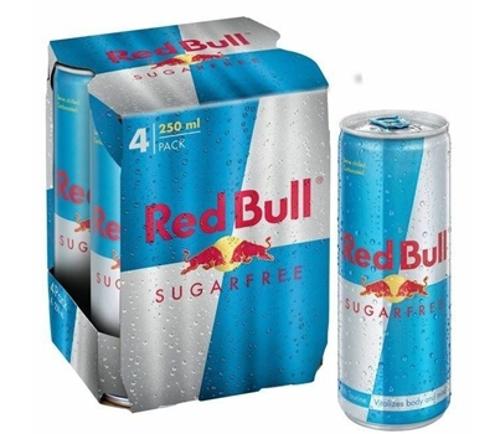 RED BULL SUGAR FREE CANS 250ML 4s - Red Bull