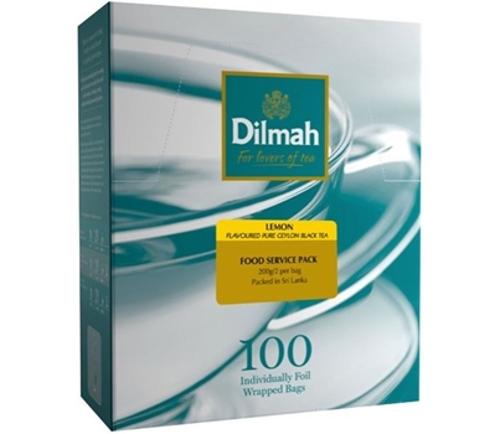 TEA BAGS LEMON FLAVOURED BLACK TEA ENV 100s - Dilmah