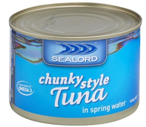 TUNA IN SPRINGWATER 425GM - Sealord