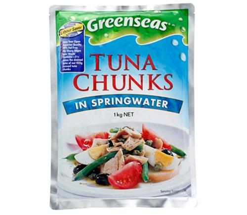 TUNA CHUNKS IN SPRING WATER 1KG - Greenseas