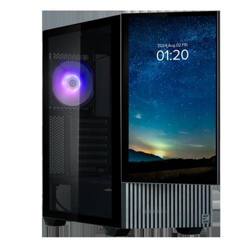 Zalman Z10 DS Black ATX Mid Tower Case 1x120mm ARGB with LCD screen