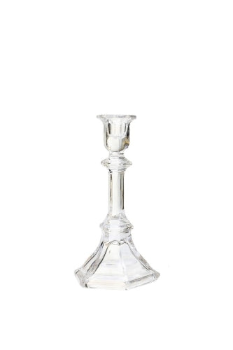 Moulded Glass Taper Candle Stick - Size 108D × 195mmH
(Set of 6)
