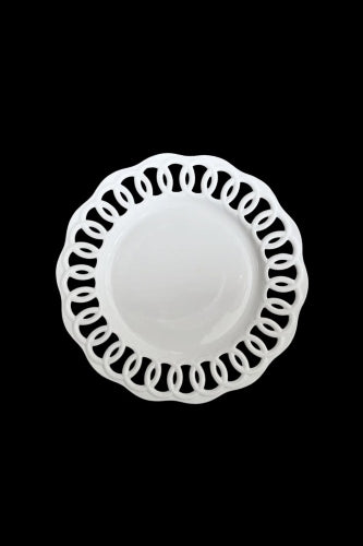 'Lace' Glass Charger Plate - Size 20cmD
(Set of 12)