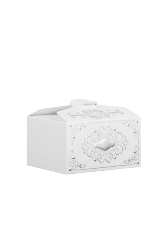 Embossed CAKE-BOX with snap closure (Set of 12)