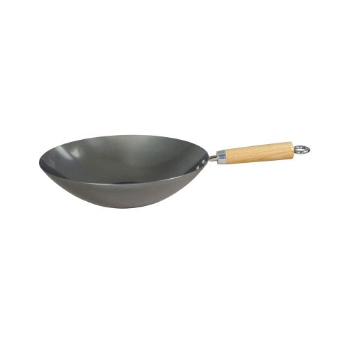 Wok Heavy 1.8mm Gauge Carbon Steel 30cm