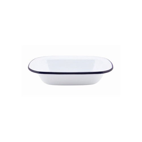 Falcon Pie Dish Oblong Enamelware 18cm