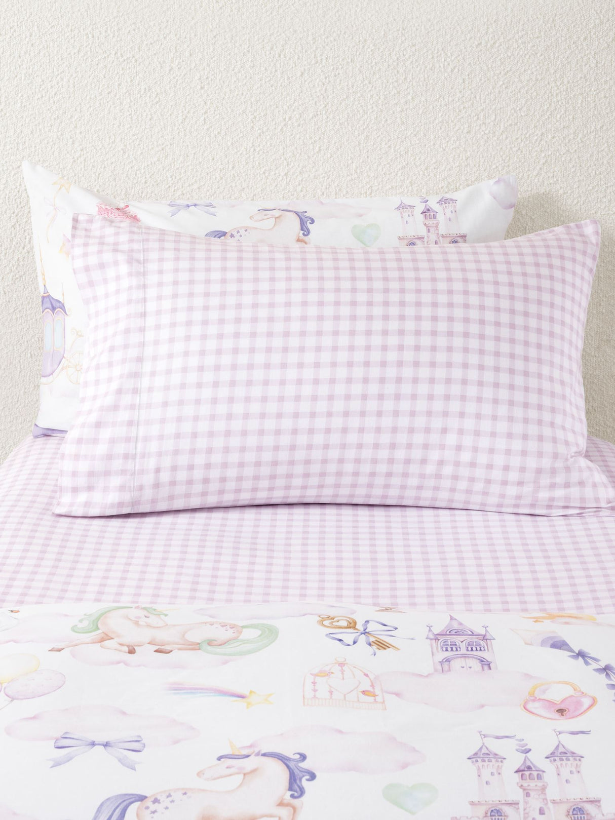 Single - Charlie Fitted Sheet Set by Squiggles - Orchid