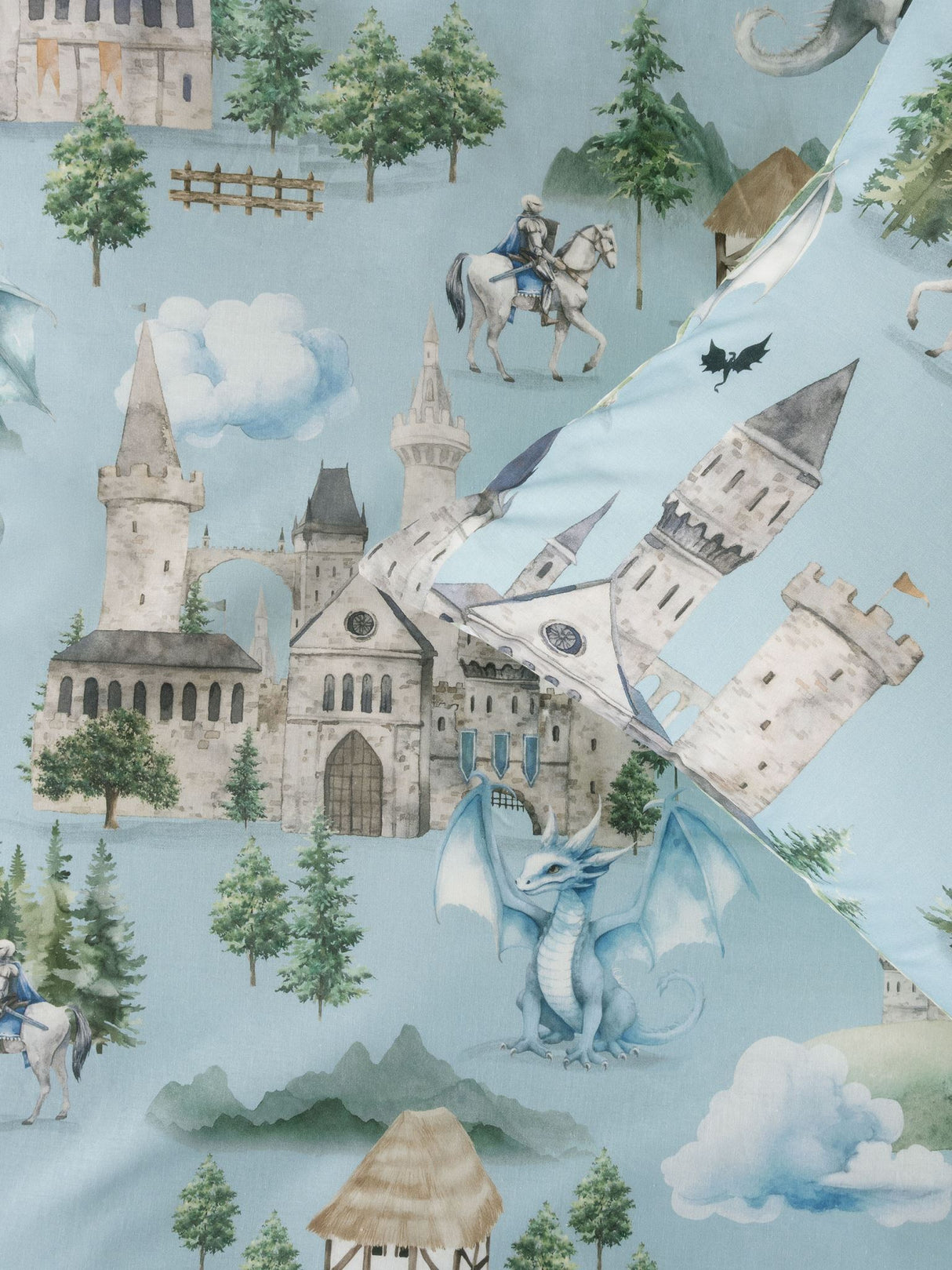 Double - Dragon Dreams Duvet Cover Set by Squiggles