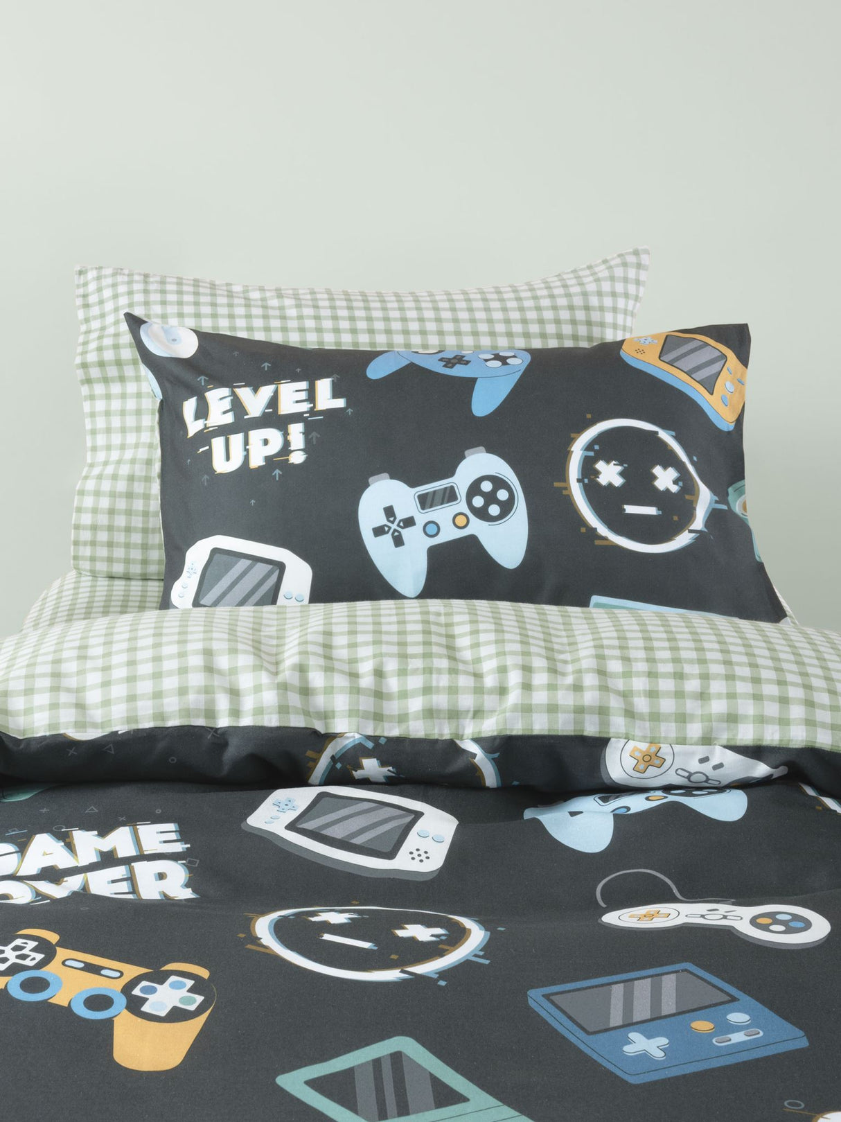Single - Game Over Duvet Cover Set by Squiggles