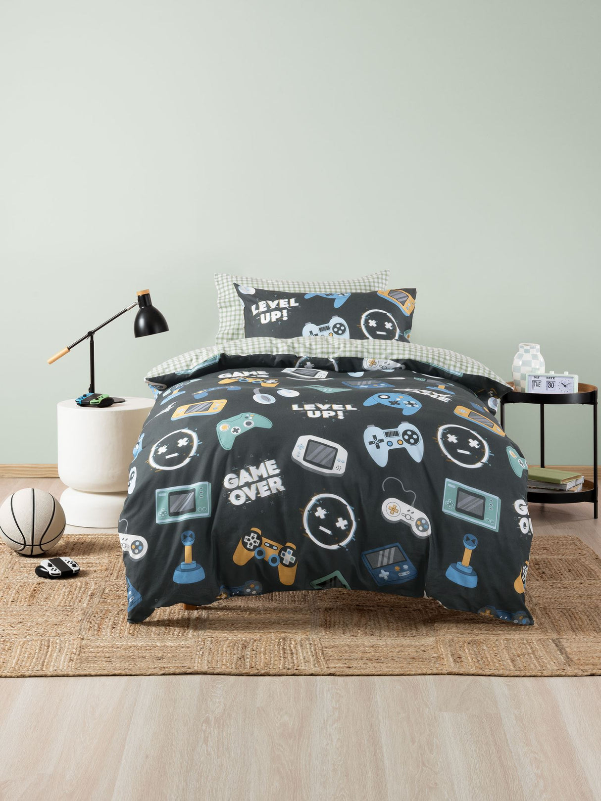 Single - Game Over Duvet Cover Set by Squiggles