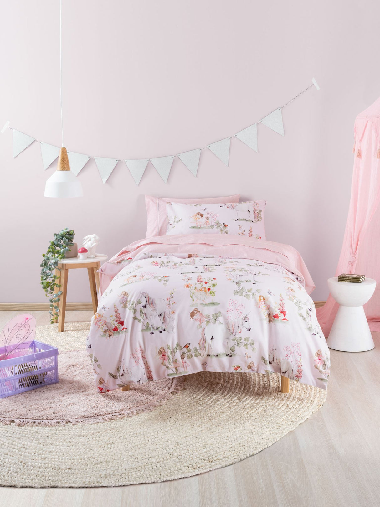 King Single Sheet Set - Isla by Squiggles