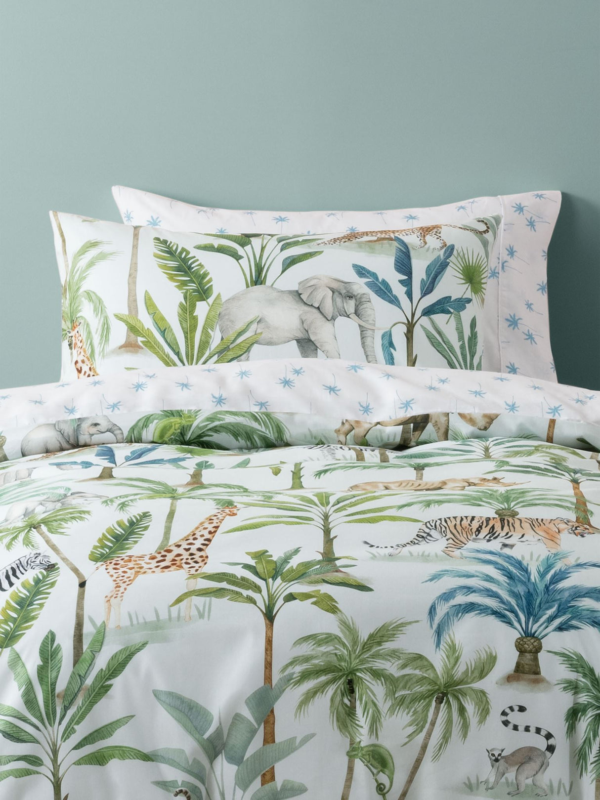 Jungle Oasis Duvet Cover Set by Squiggles - Double