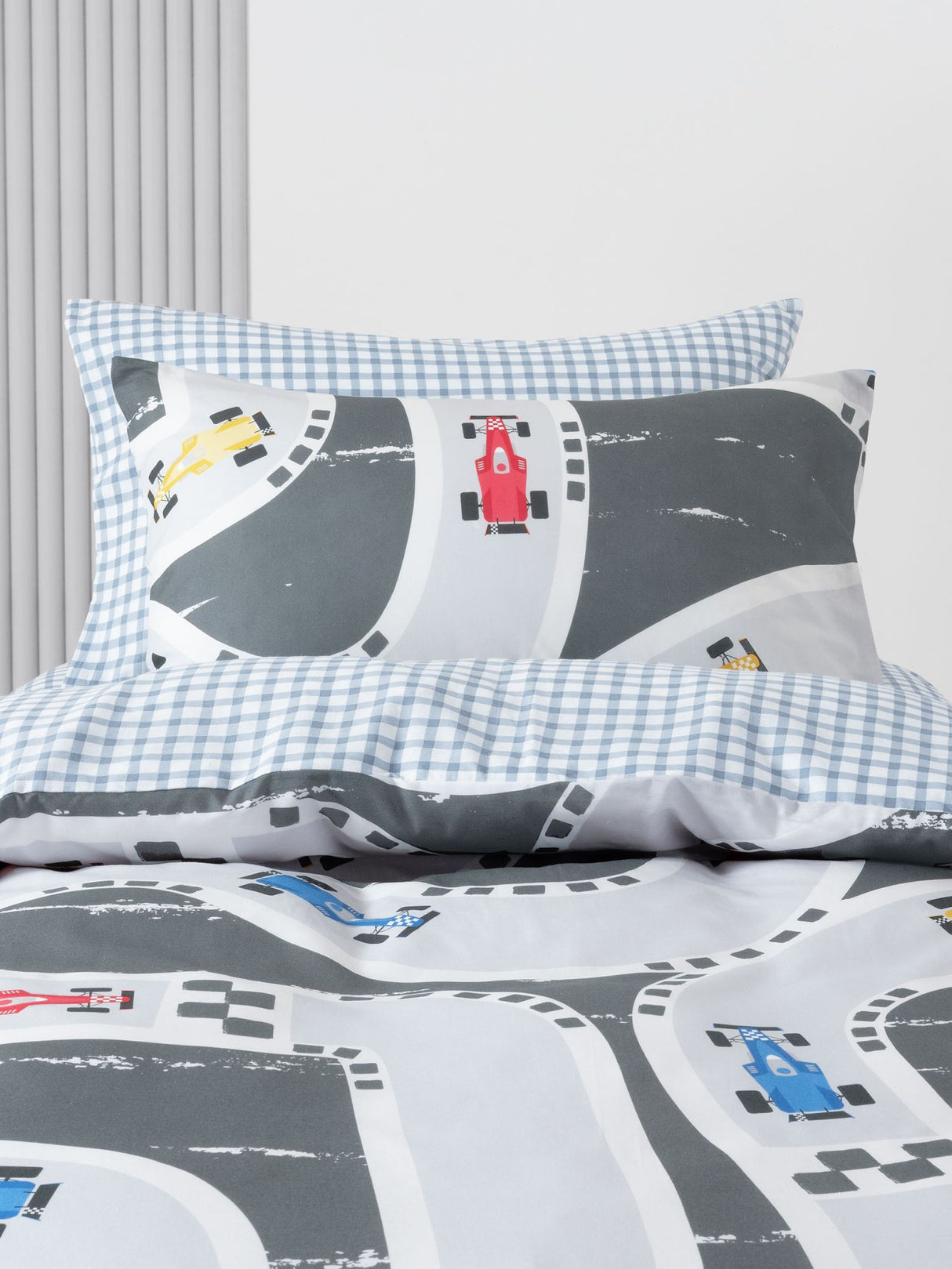 Double - Speed Racer Duvet Cover Set by Squiggles