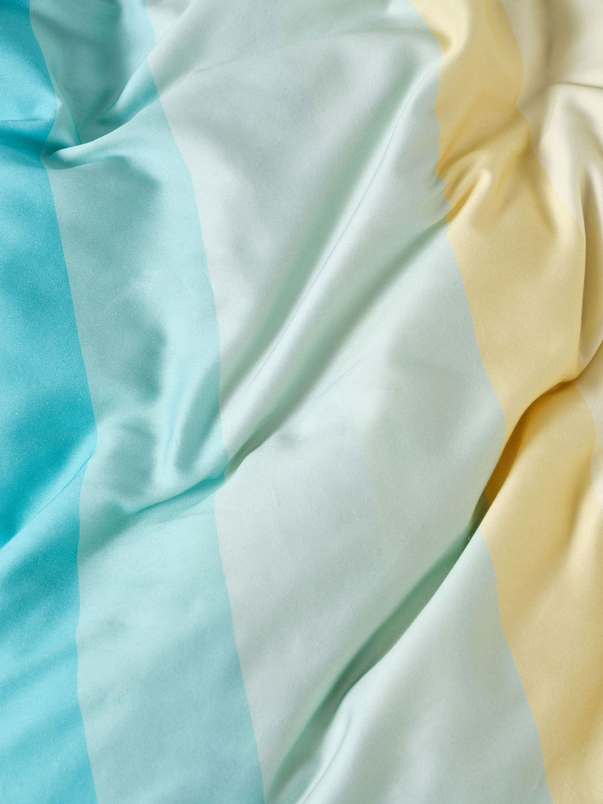 Single - Sunrise Stripe Duvet Cover Set by Squiggles - Clearwater