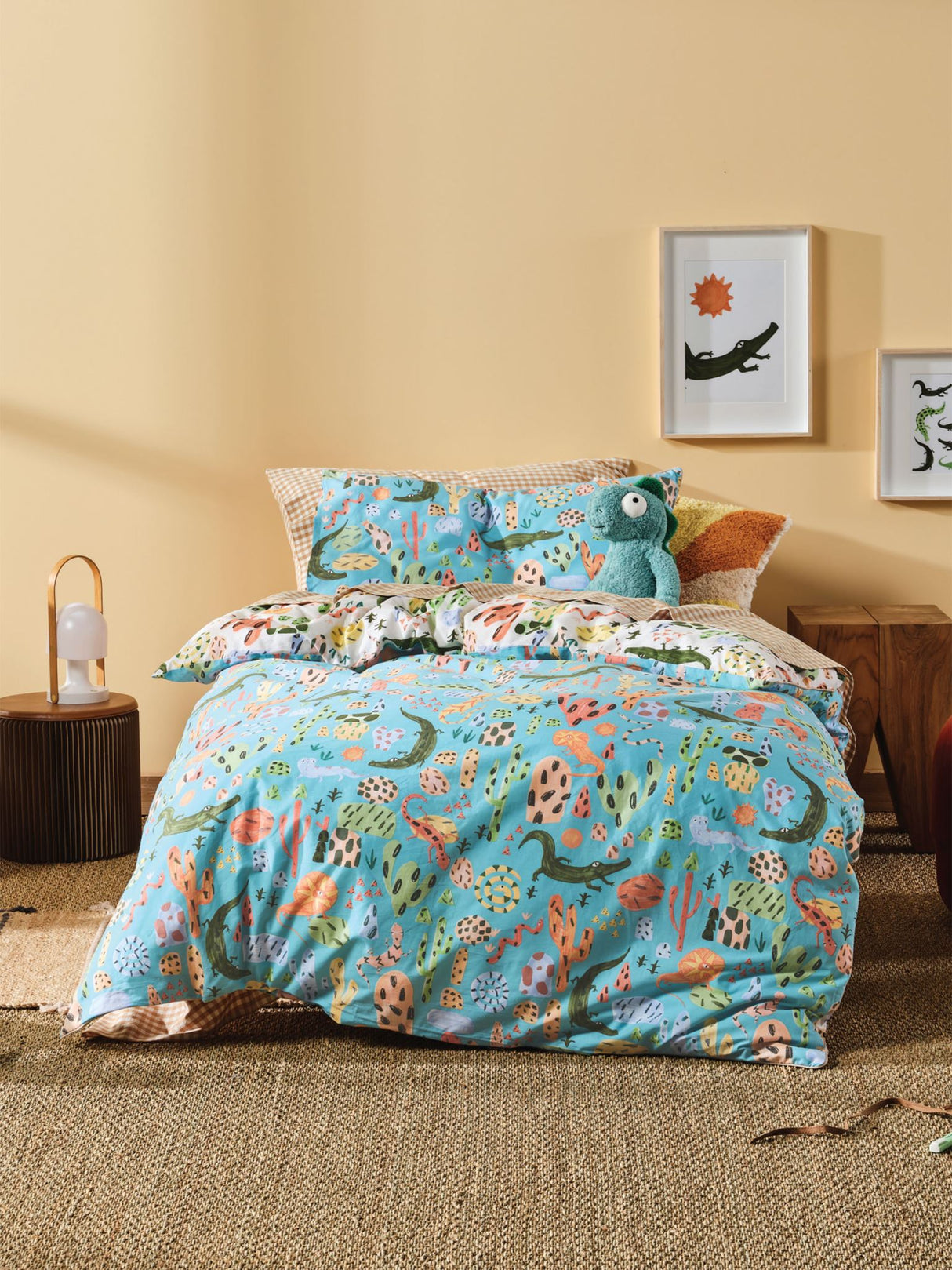 Single Duvet Cover - Kids Set - Tales & Scales - SQUIGGLES