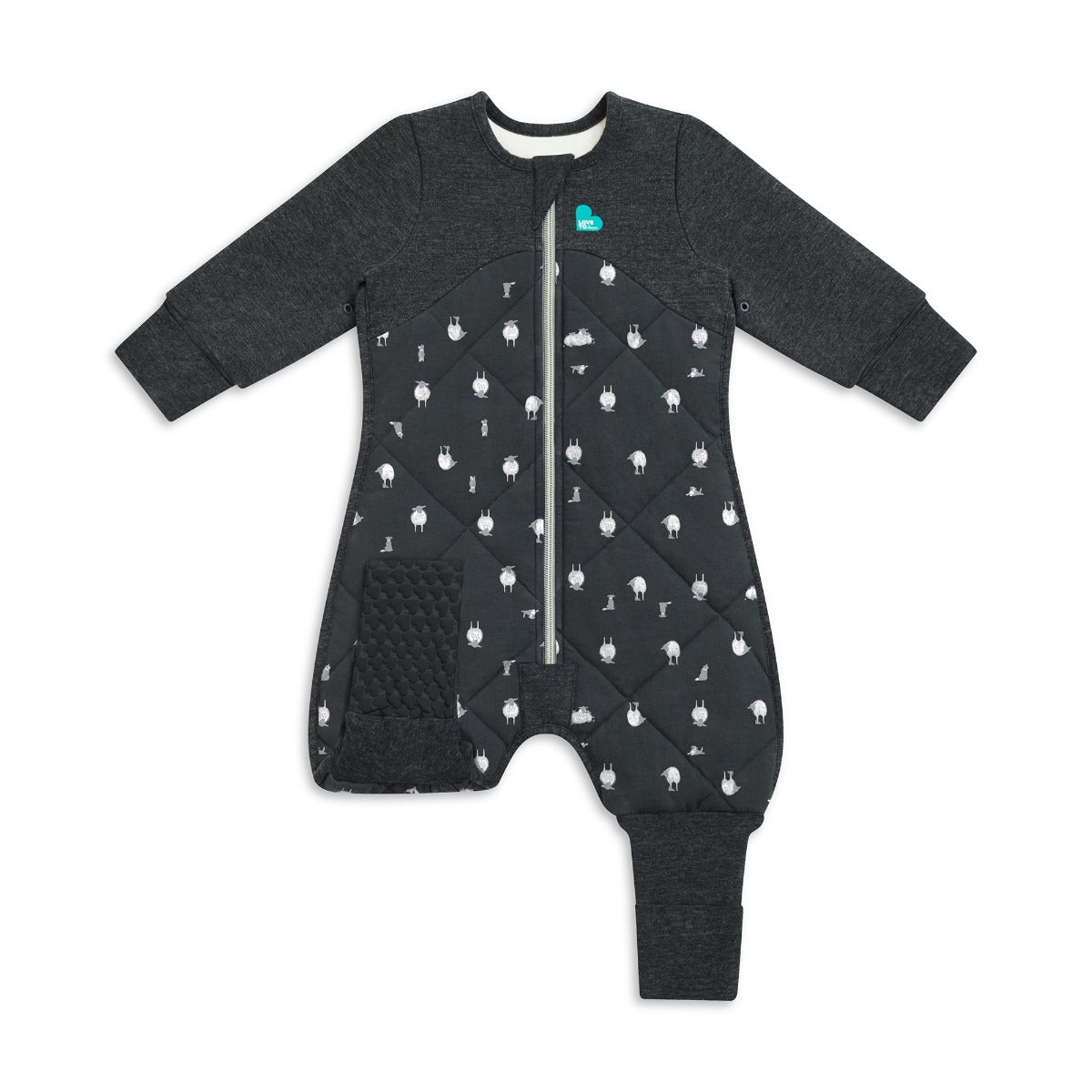 Sleep Suit Organic Warm 2.5 TOG - Lambs Best Friend Charcoal - 24-36M