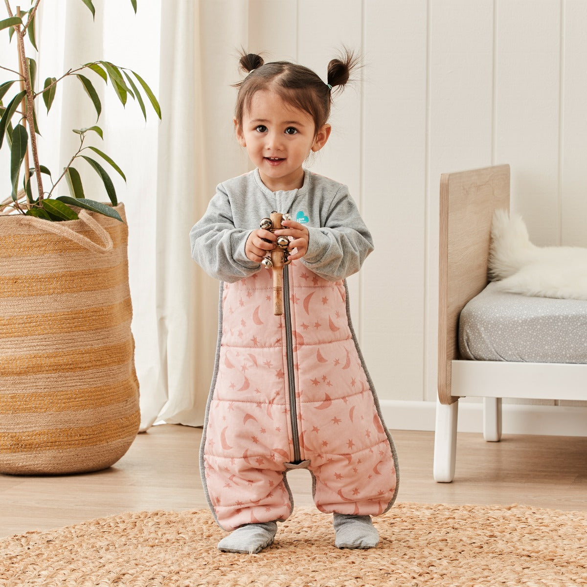 Love to DreamSleep Suit™ Warm 2.5 TOG - Moonlight Pink - 6-12M